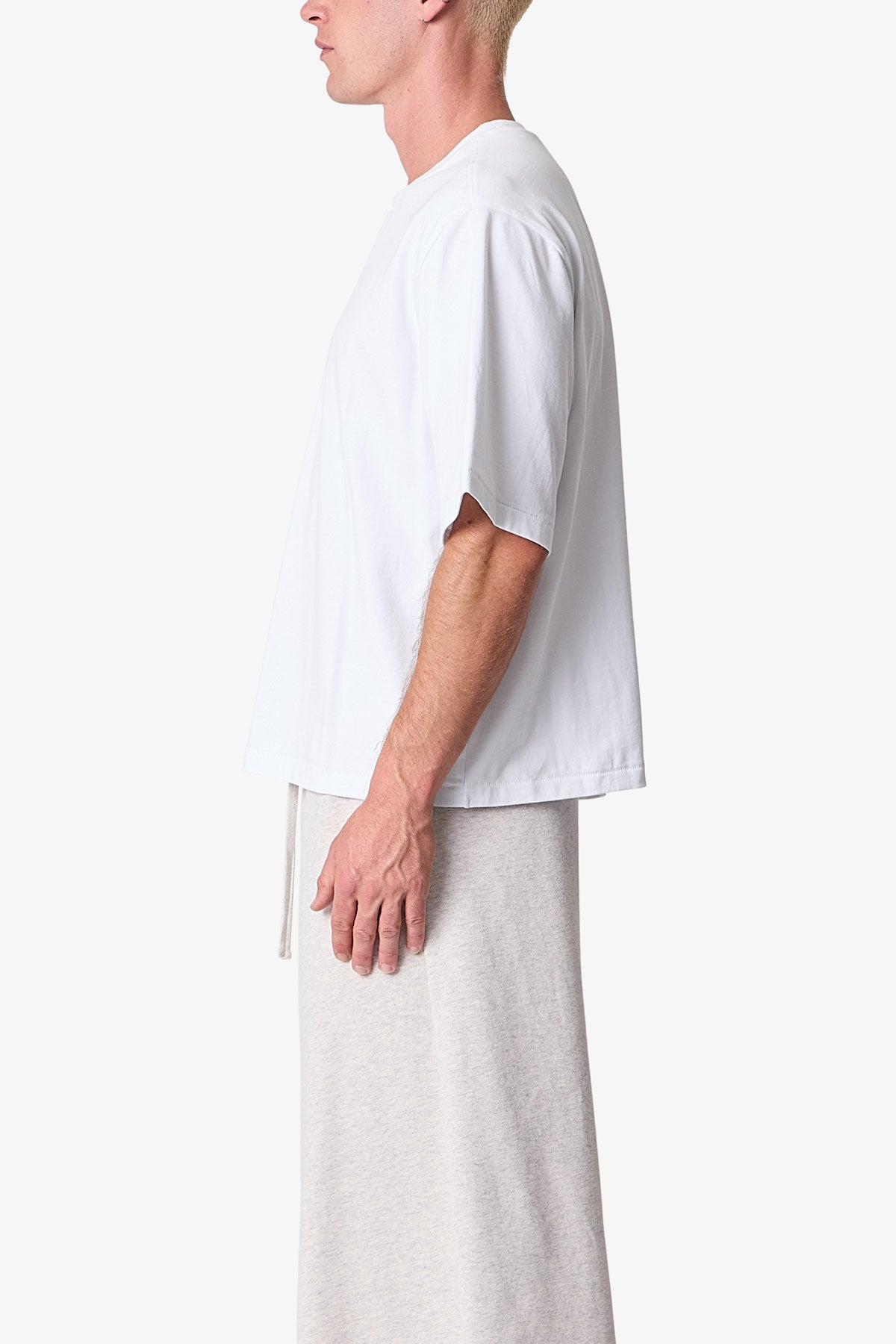 Cropped Tee - White