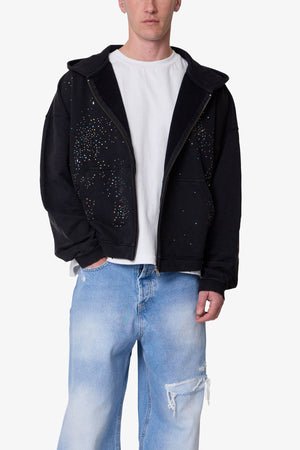 Crystal Hoodie - Washed Black