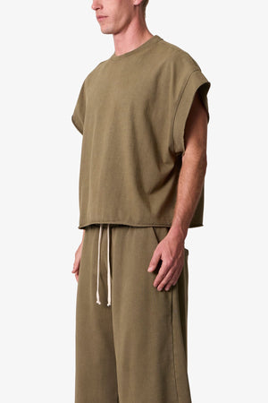 Cut Off Tee - Olive