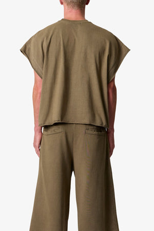Cut Off Tee - Olive