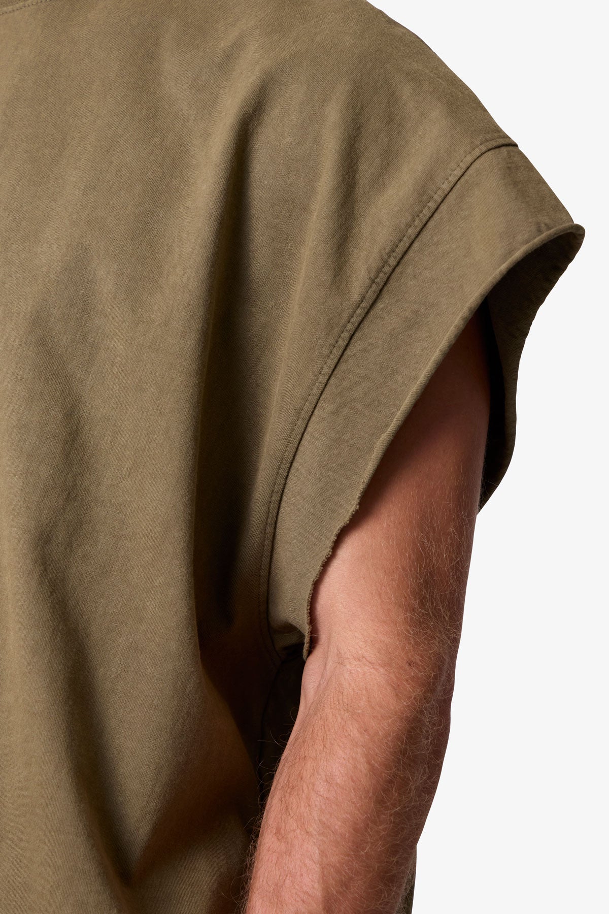 Cut Off Tee - Olive