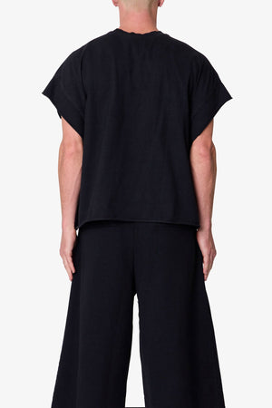 Cut Off Tee - Washed Black