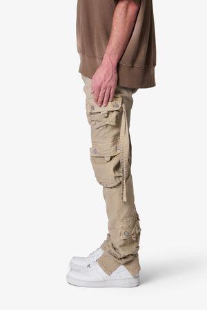 D152 Cargo Straight Denim - Brown