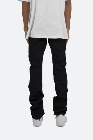 D181 Straight Denim - Black/White