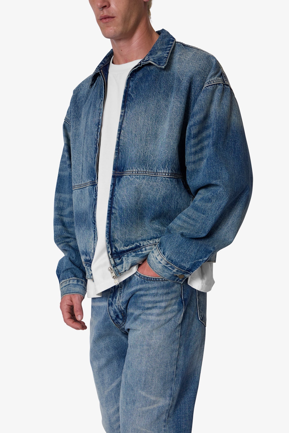 Denim Chore Coat - Vintage Blue