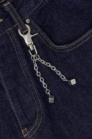 Dice Keychain Jewelry - Silver