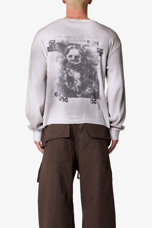 Disobedience Thermal L/S Tee - White