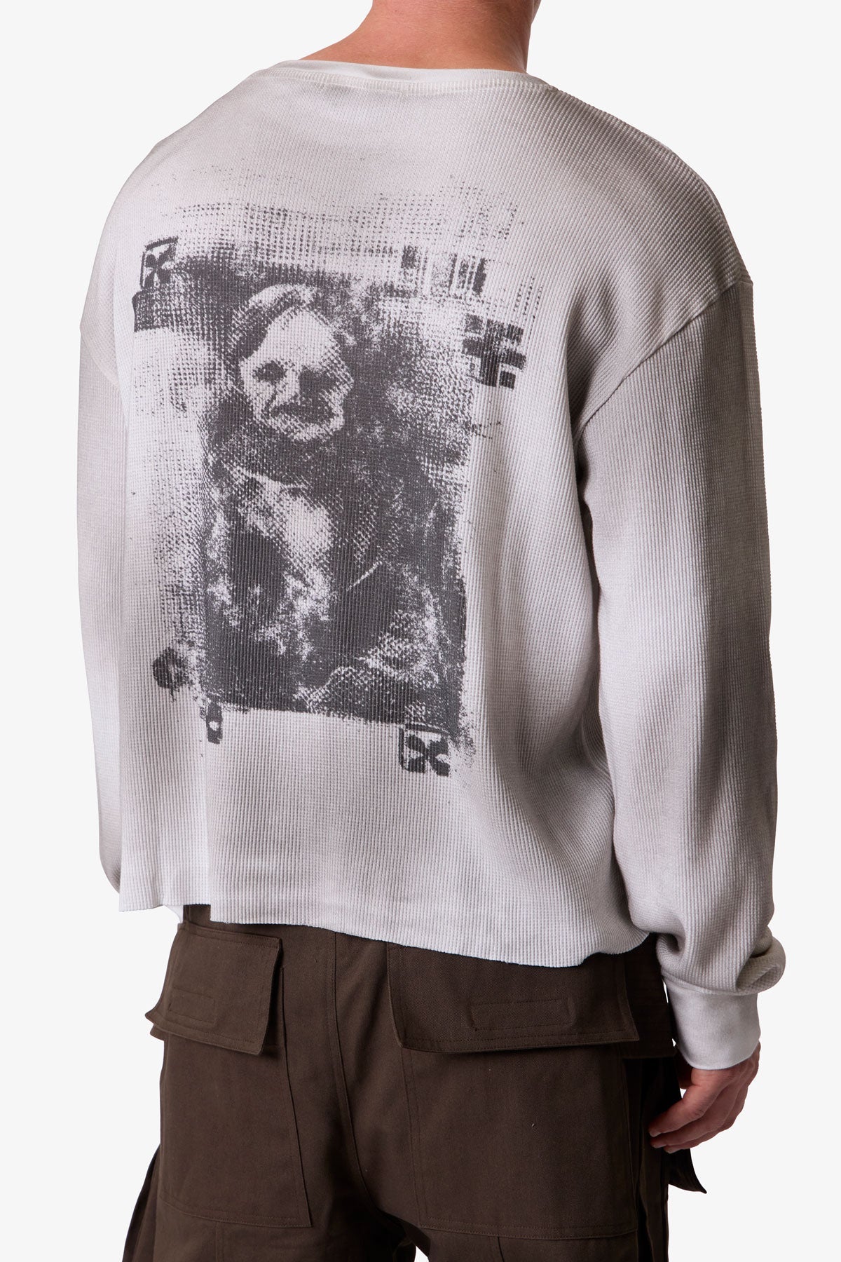 Disobedience Thermal L/S Tee - White
