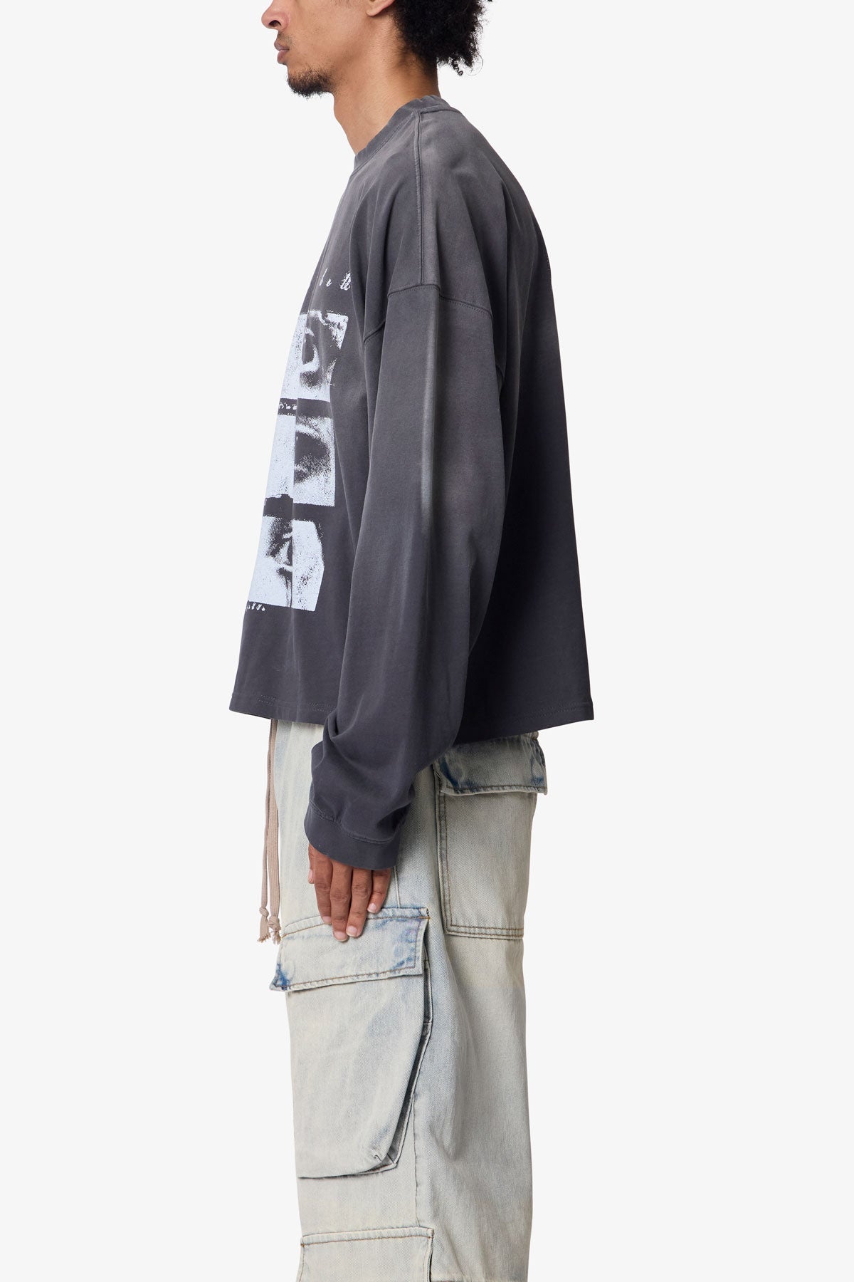 Doorway L/S Tee - Washed Black