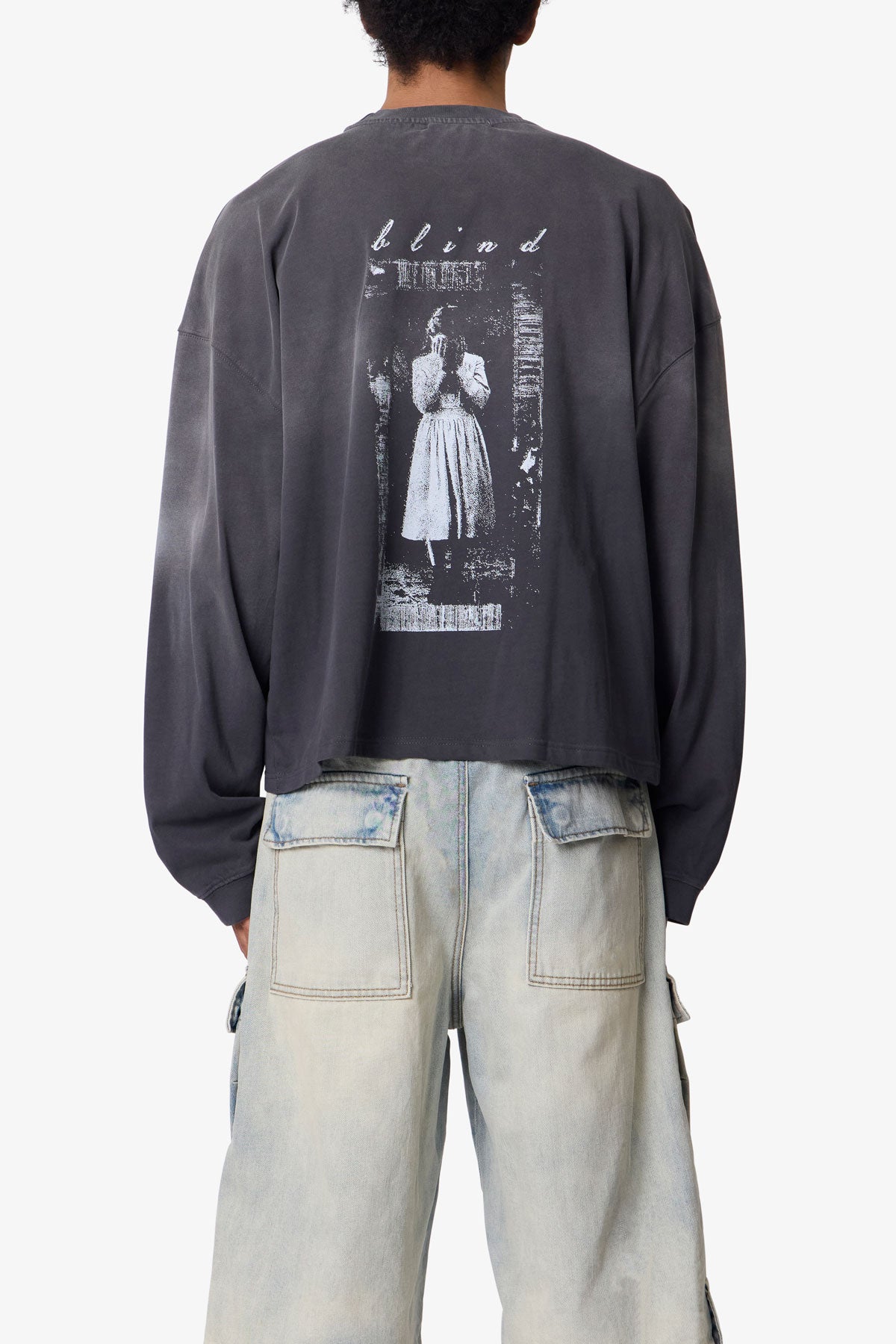 Doorway L/S Tee - Washed Black