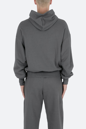 Double Layer Hoodie - Charcoal Grey