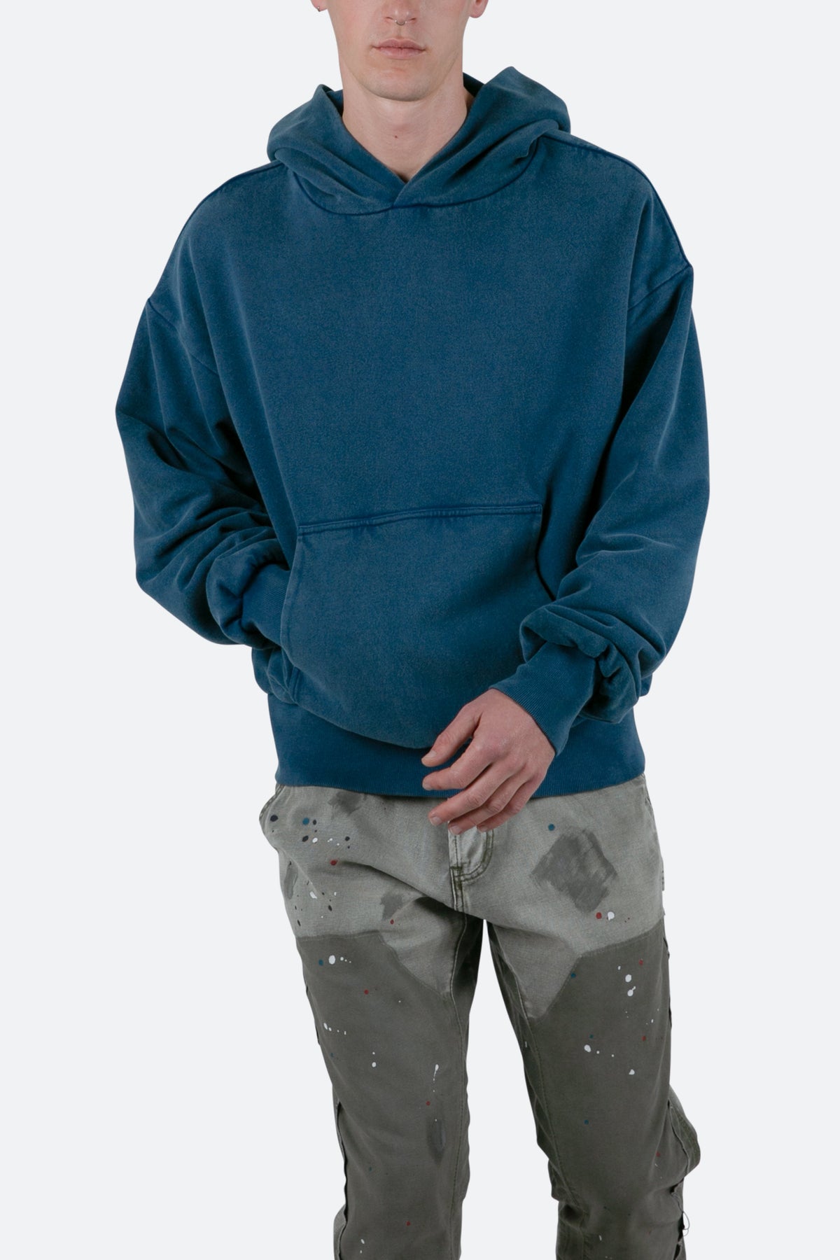 Double Layer Hoodie - Vintage Navy