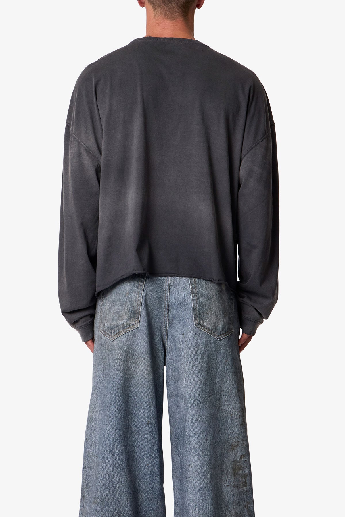 Empty Valley L/S Tee - Washed Black