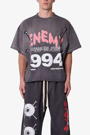 Enemy Tee - Washed Black