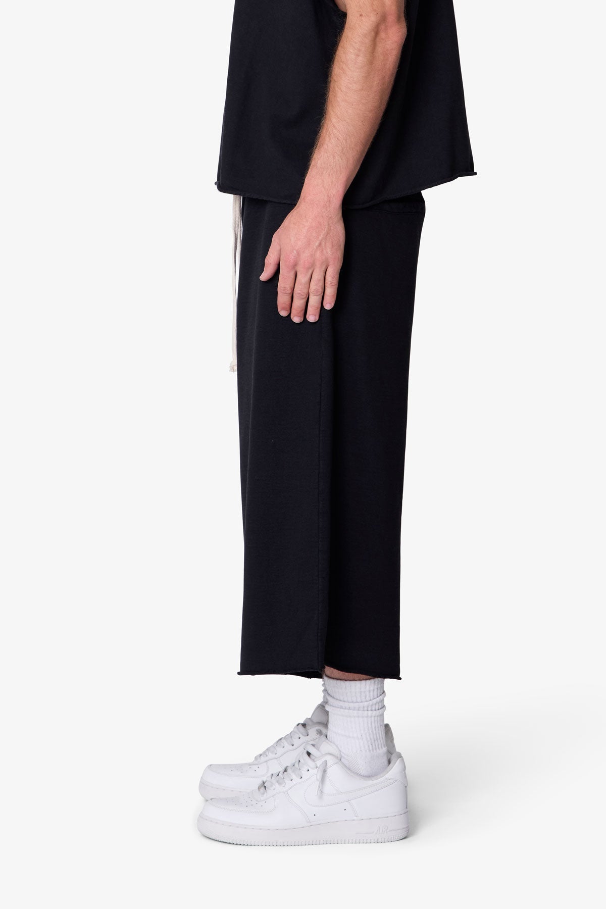 Extra Long Sweatshorts - Washed Black