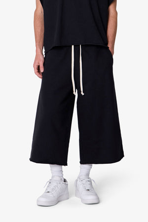 Extra Long Sweatshorts - Washed Black