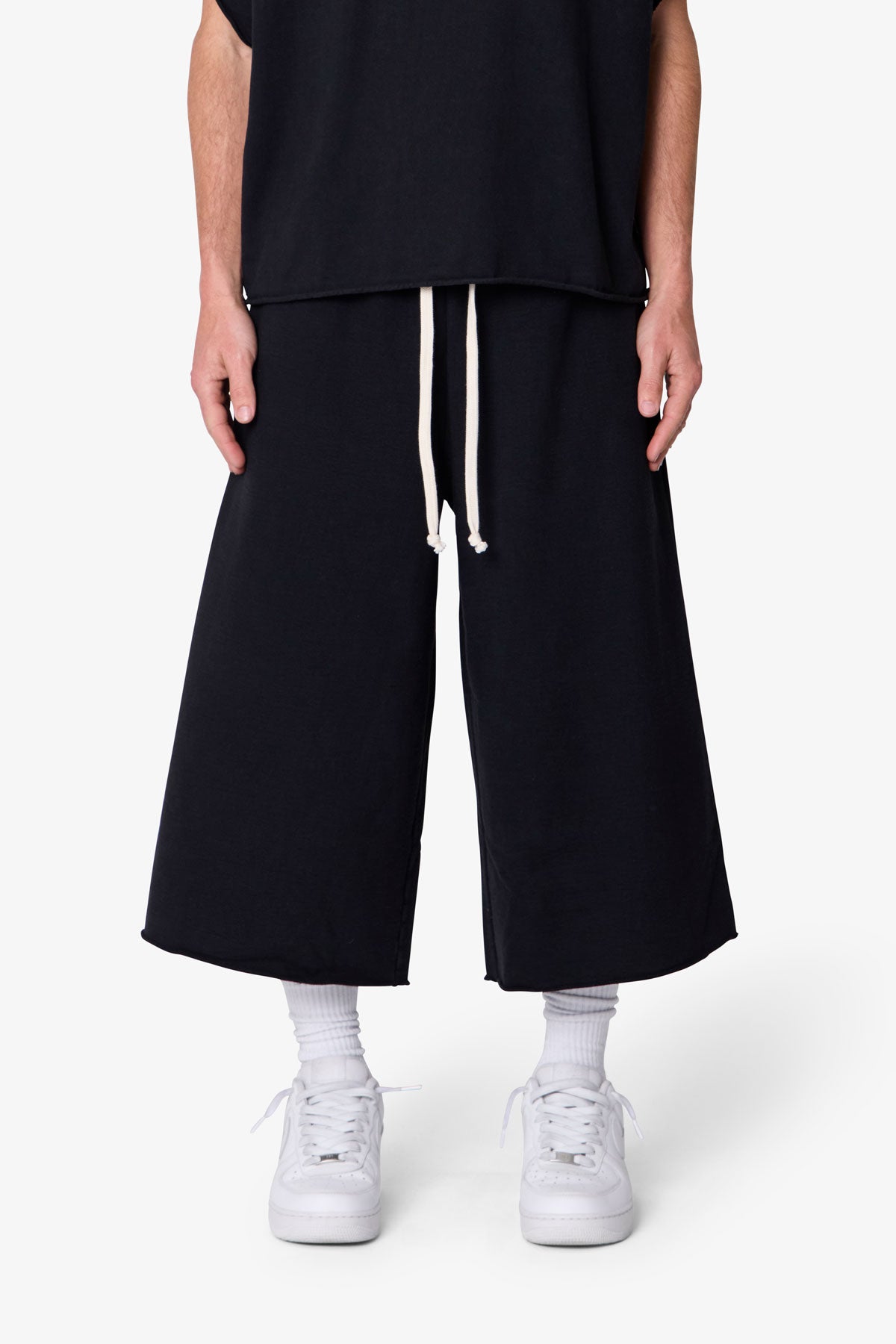 Extra Long Sweatshorts - Washed Black