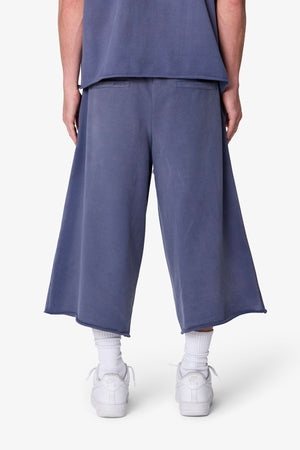 Extra Long Sweatshorts - Washed Navy