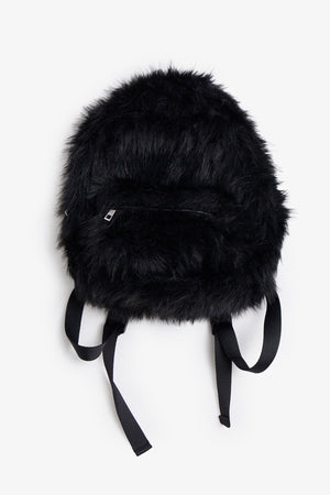 Fur Backpack - Black
