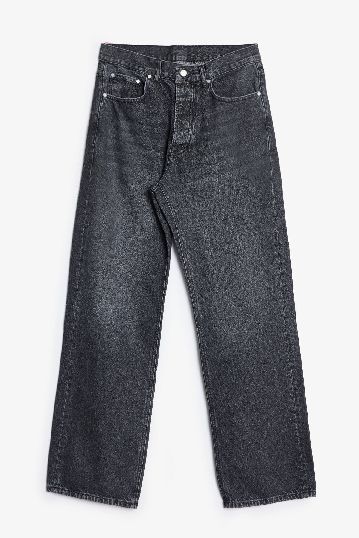 G:05 Relaxed Straight Denim - Stone Wash Black