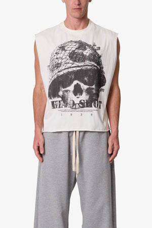 Head Shot Tank - Off White