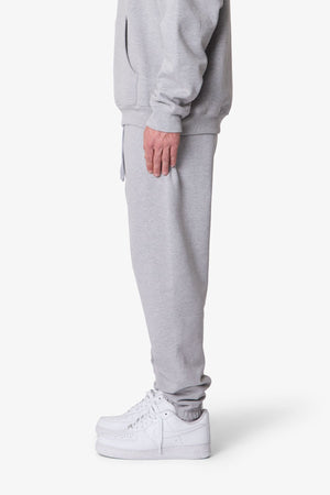Heavy Basic Sweatpants - Marled Grey