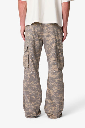 Kick Flare Cargo Pants - Digi Camo