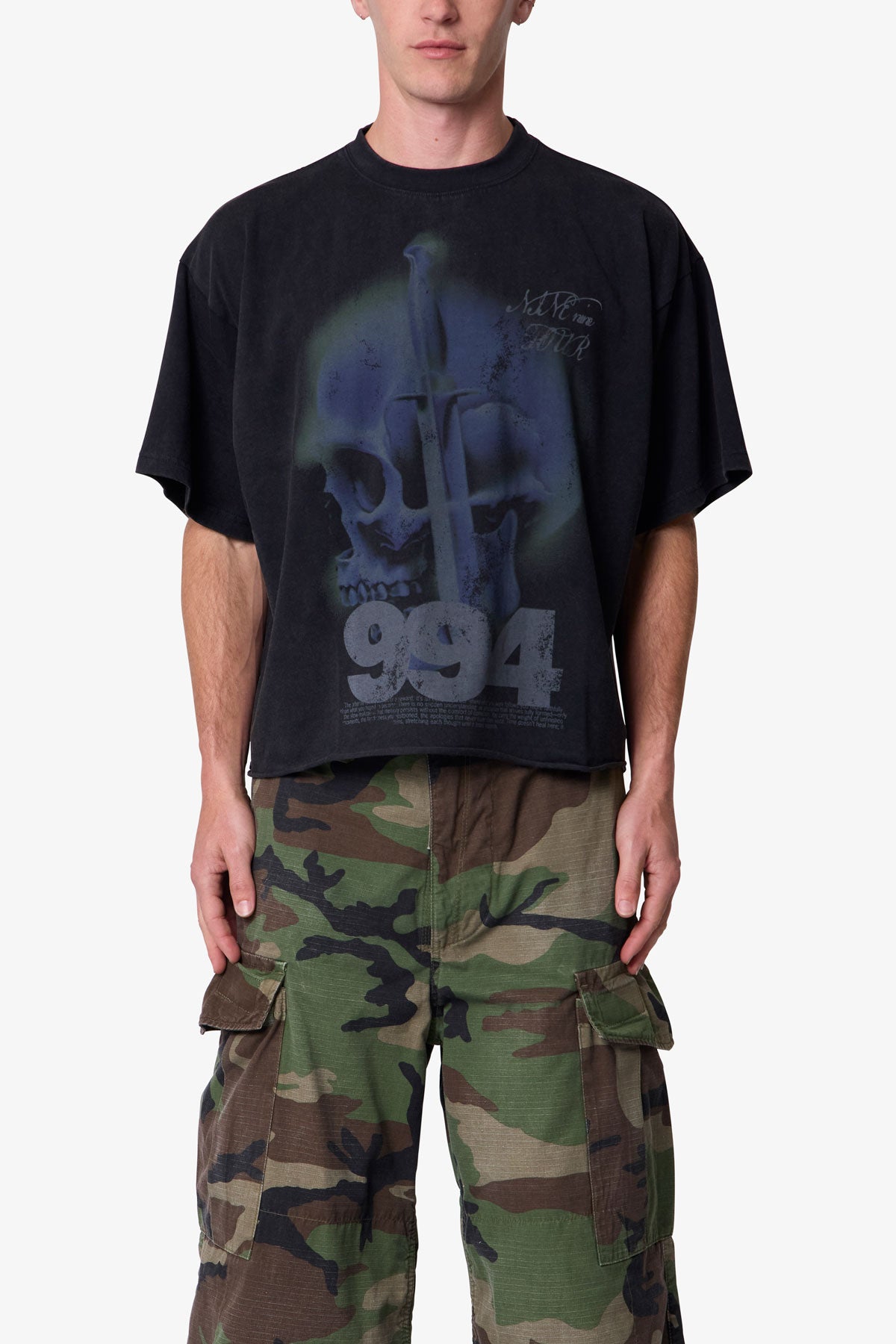 Knife Skull Tee - Black