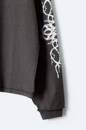 LWH Thorn Logo L/S Tee - Vintage Black