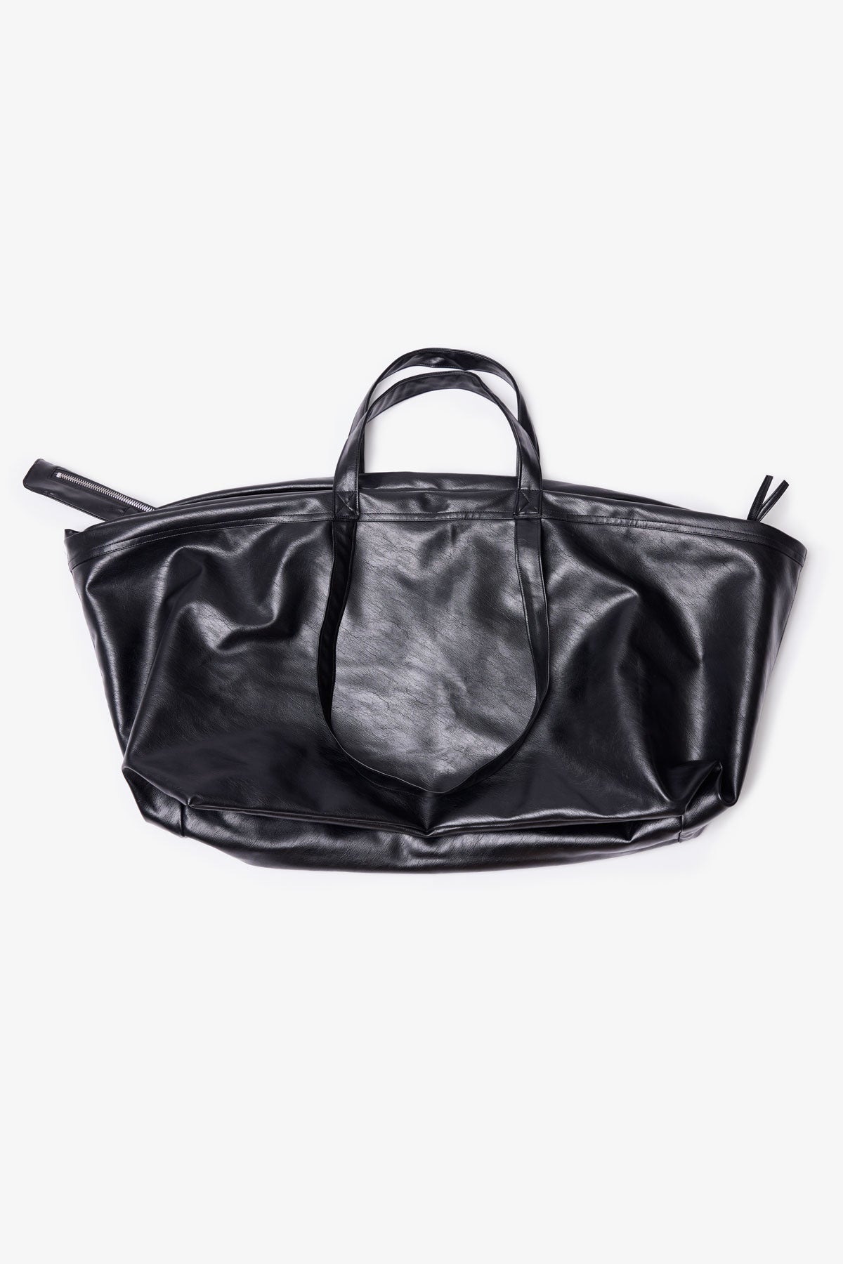 Leather Weekender Bag - Black