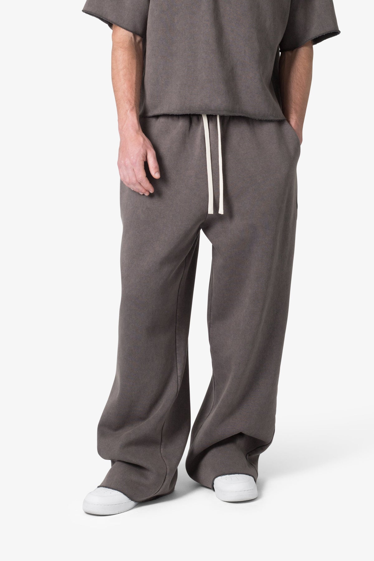 Lightweight Ultra Baggy Sweatpants - Washed Black