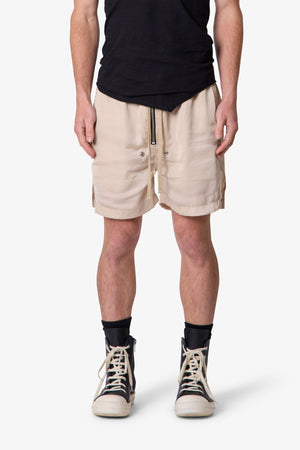 Lightweight Zippered Shorts - Tan
