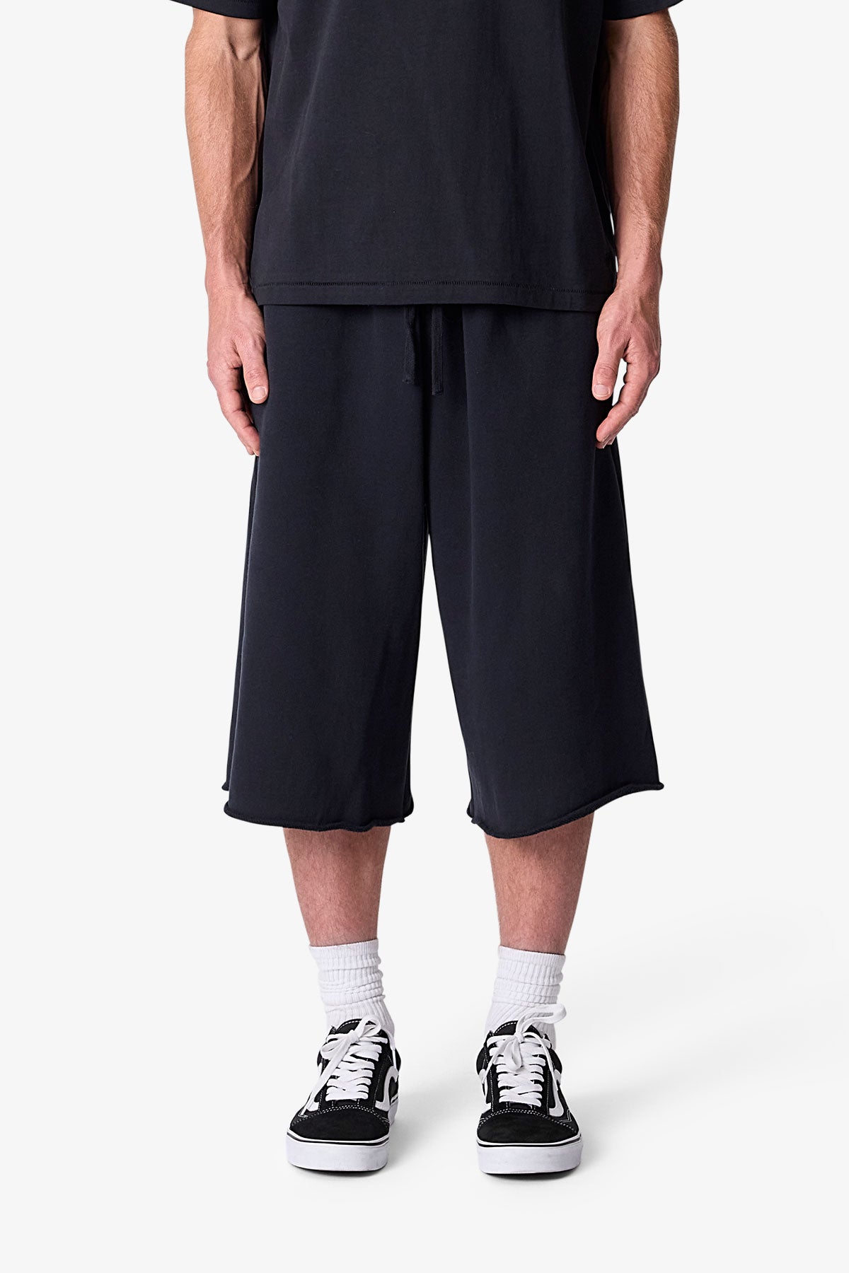 Long Sweatshorts - Black