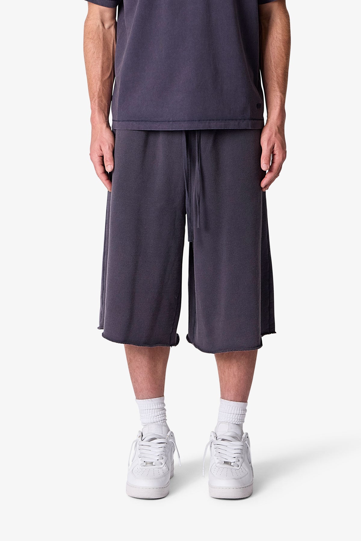 Long Sweatshorts - Slate