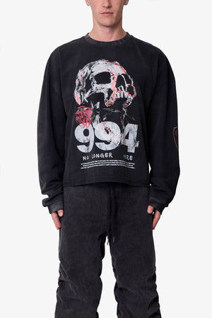 No Longer Here L/S Tee - Black