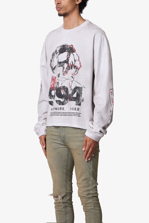 No Longer Here L/S Tee - White