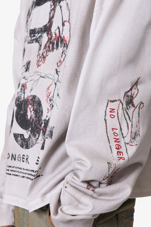 No Longer Here L/S Tee - White