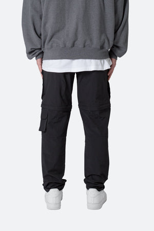 Nylon Cargo Traveler Pants - Black