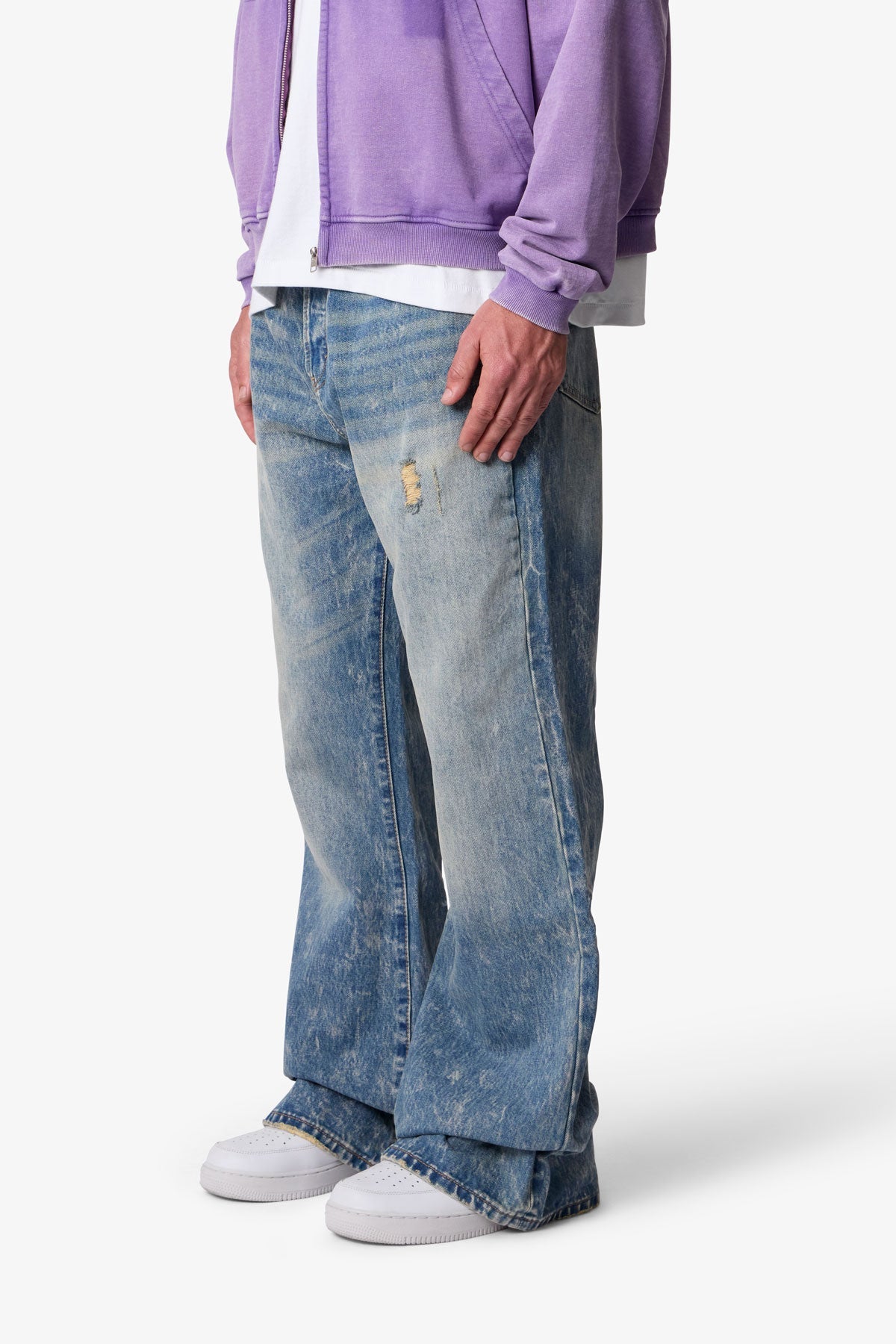 Ocean Kick Flare Denim - Blue