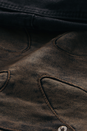 Oil Stain Iron Cross Denim - Blue