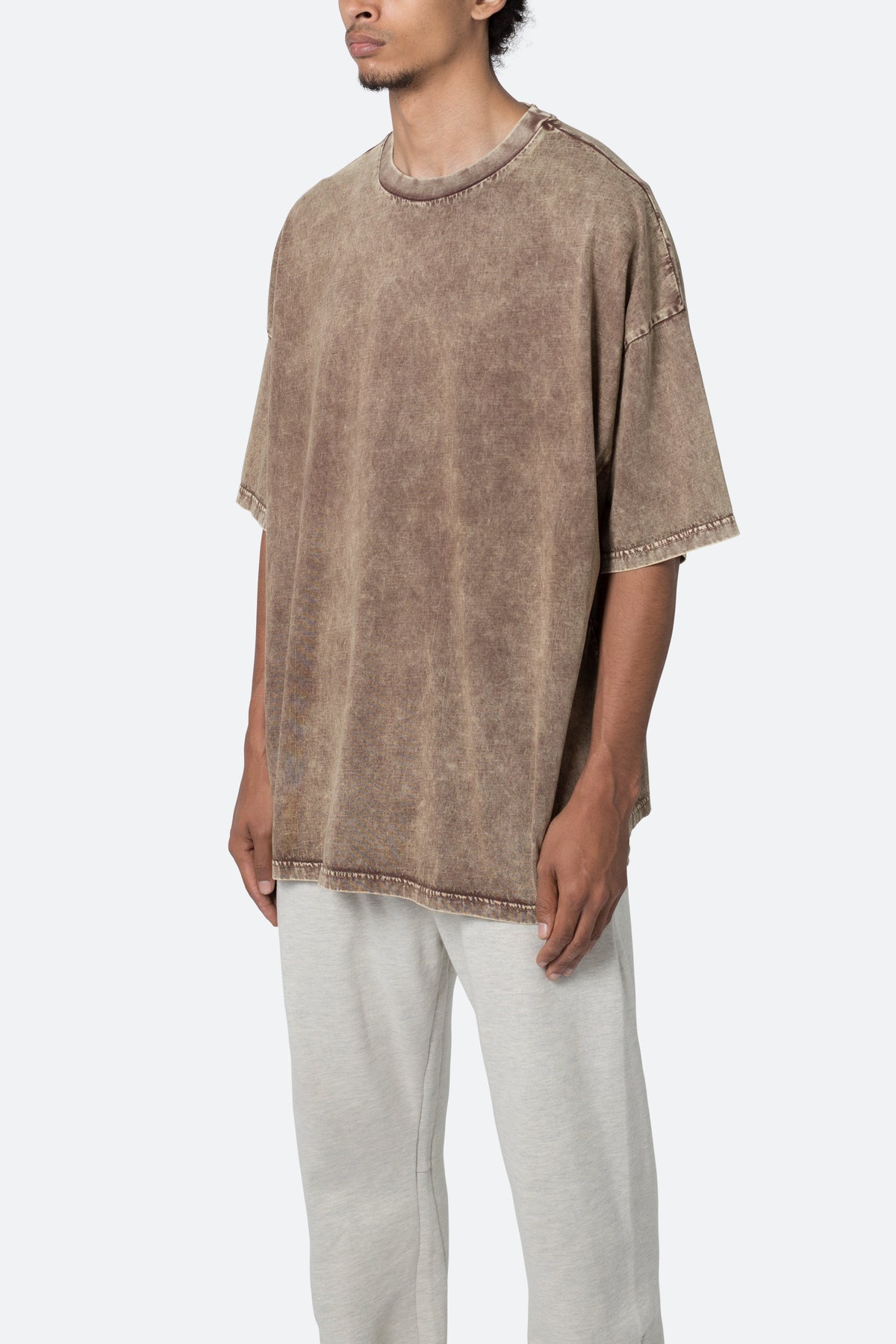 Oversized Acid Tee - Brown