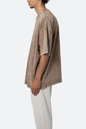 Oversized Acid Tee - Brown