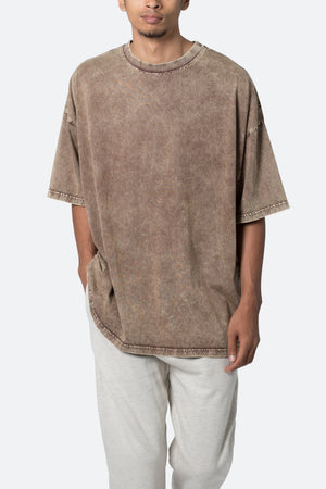 Oversized Acid Tee - Brown