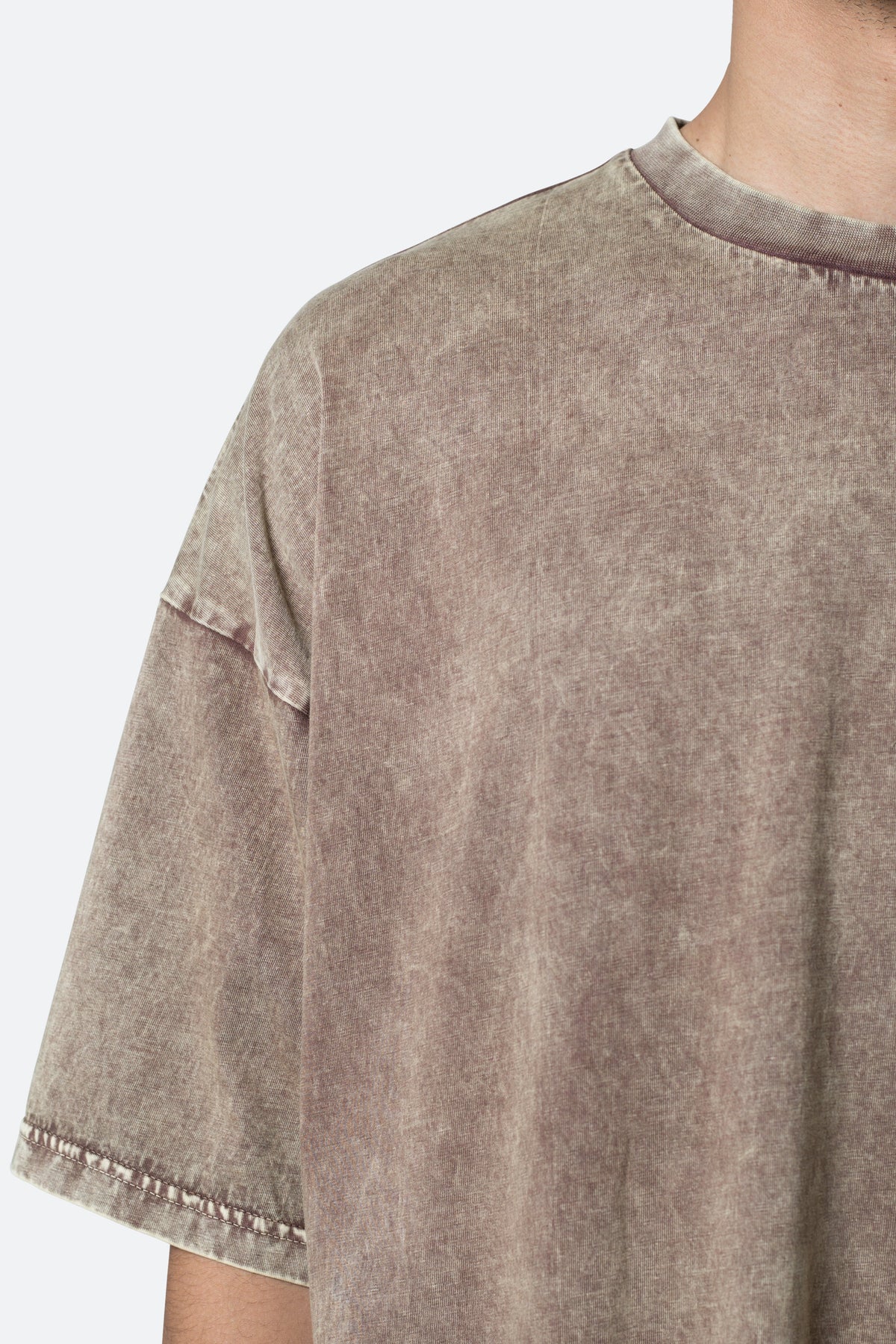 Oversized Acid Tee - Brown
