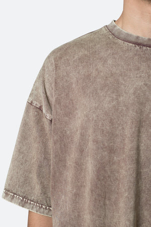 Oversized Acid Tee - Brown