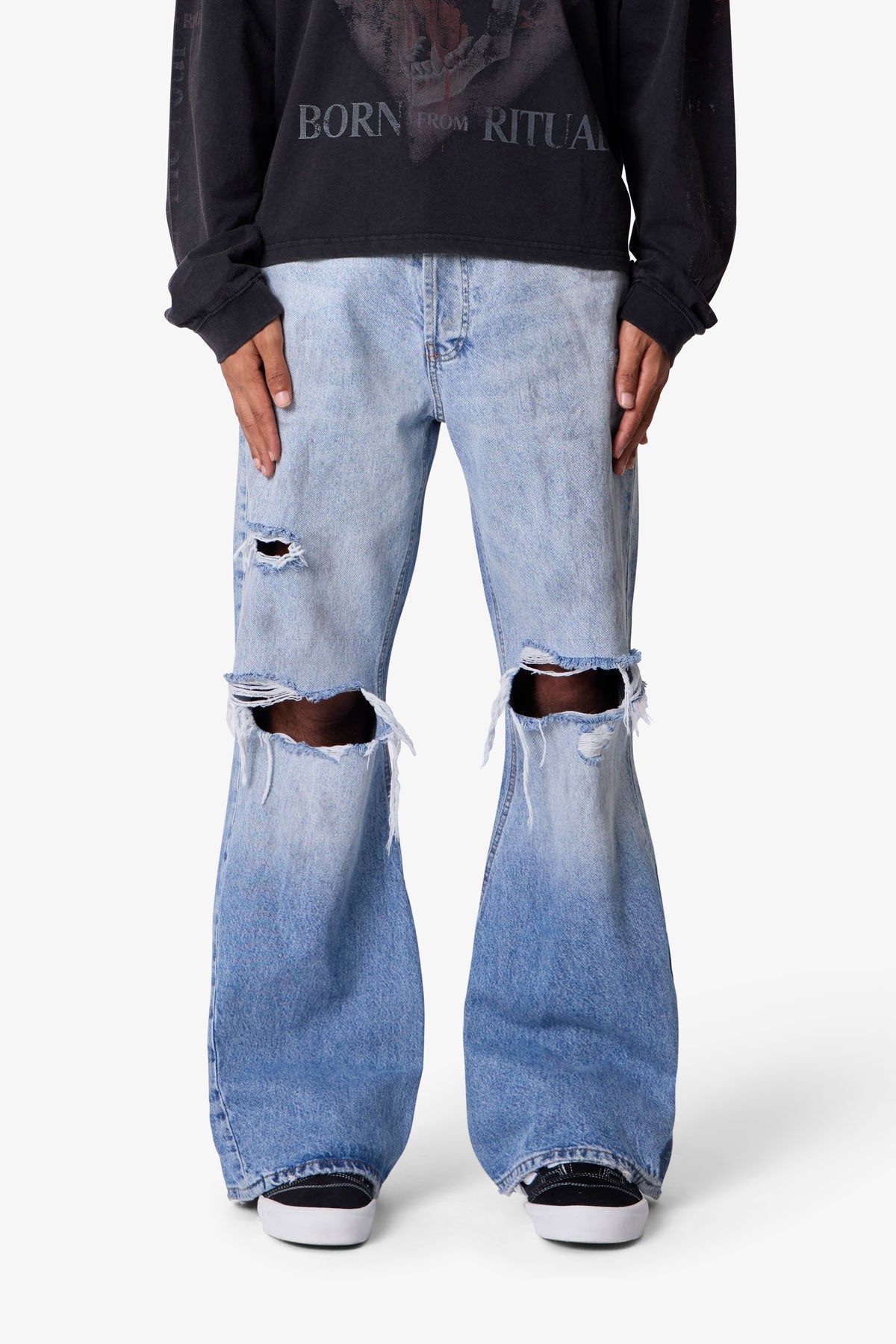 Painter Kick Flare Denim - Blue