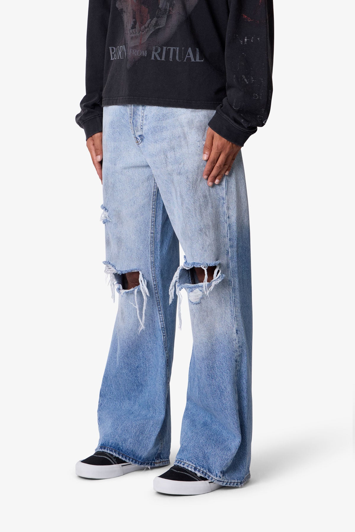 Painter Kick Flare Denim - Blue