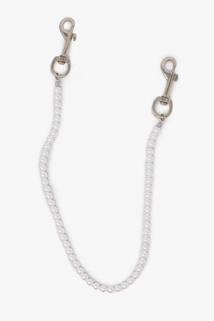 Pearl Wallet Chain - White