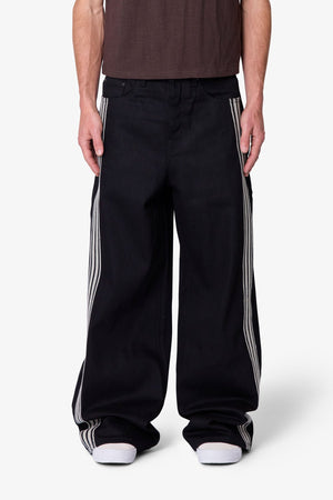 Rave Stripe Denim - Black
