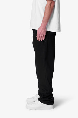 Raw Baggy Denim - Rinsed Black